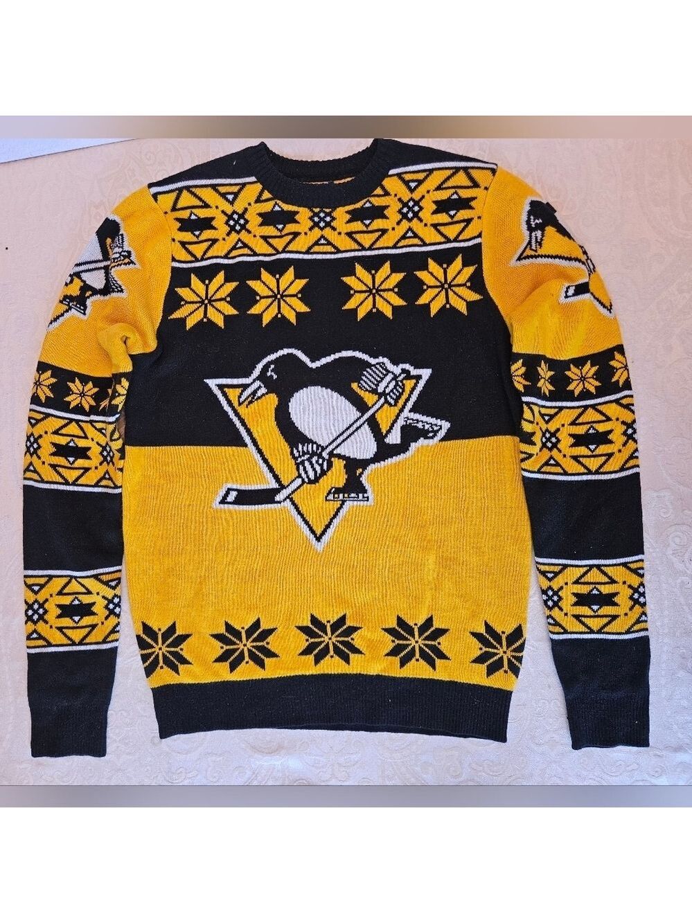 Pittsburgh Penguins Official NHL Licensed Product Ugly Sweater Size Small NWOT